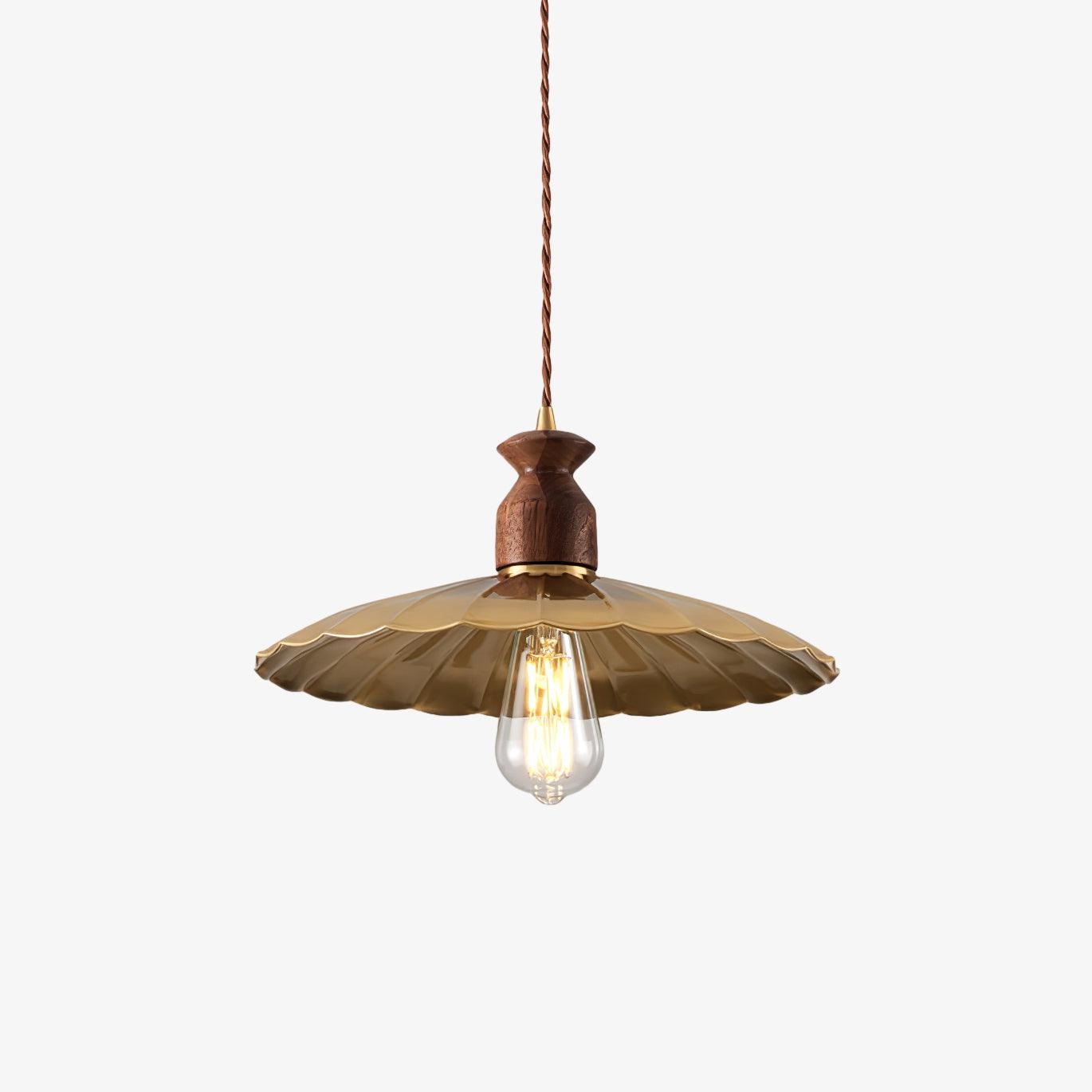 Brass Crest Pendant Light T1581
