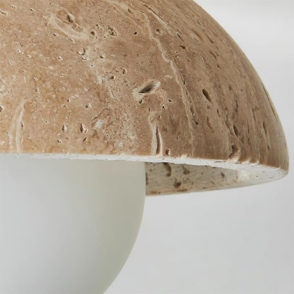 Travira Ceiling Light Textured Bowl Design Flush Mount Ceiling Lamp - Organic Style for Living Rooms T493