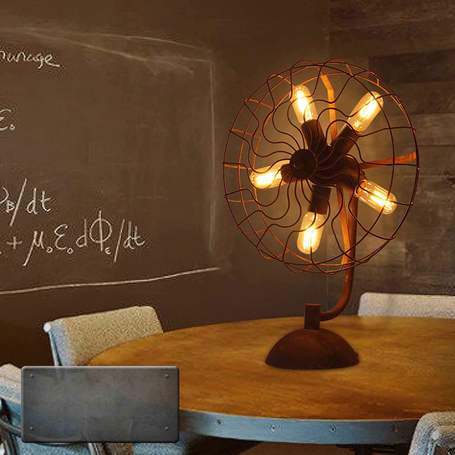 Old Style Fan Table Lamp T1688