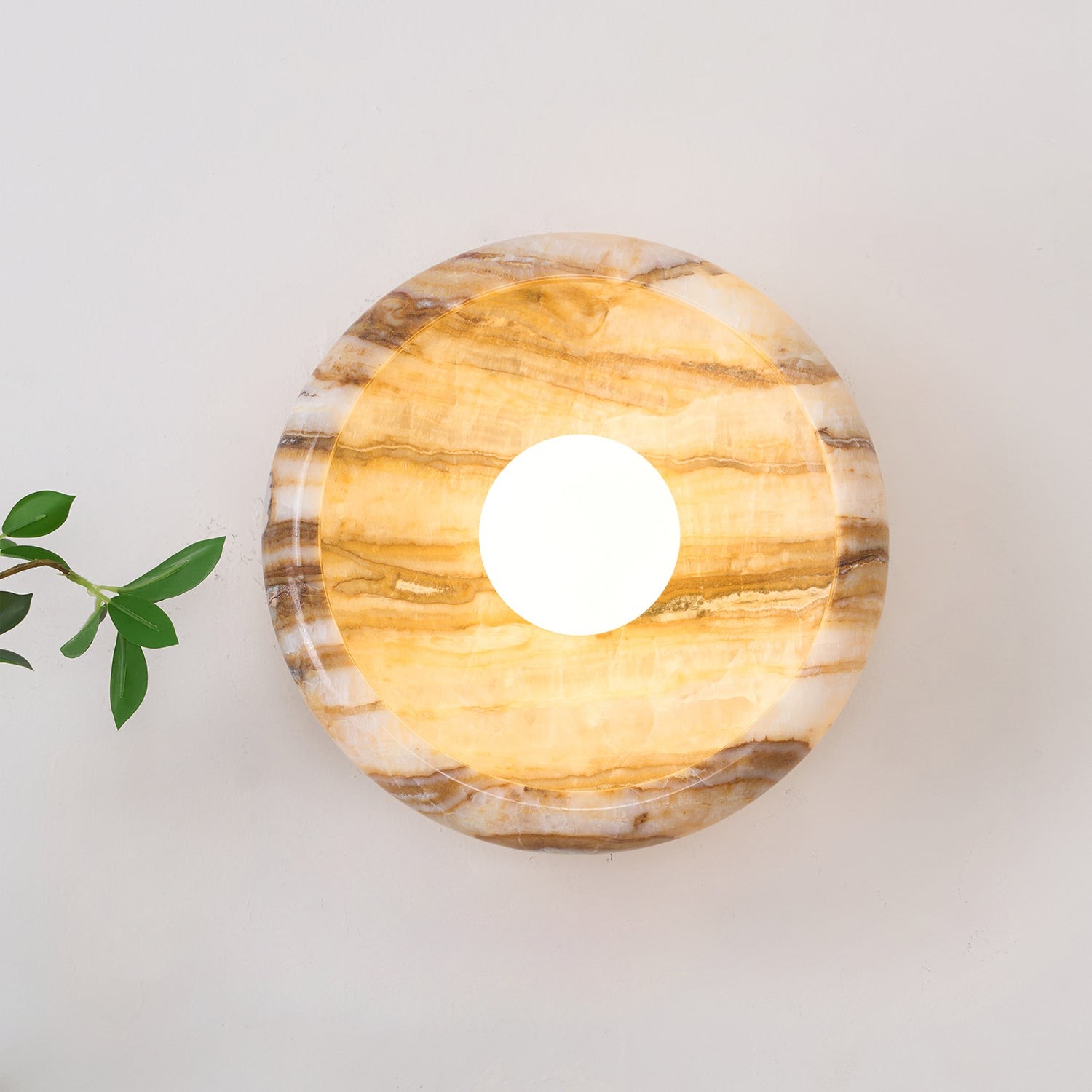 Bowl - Shaped Marble Wall Lamp P064