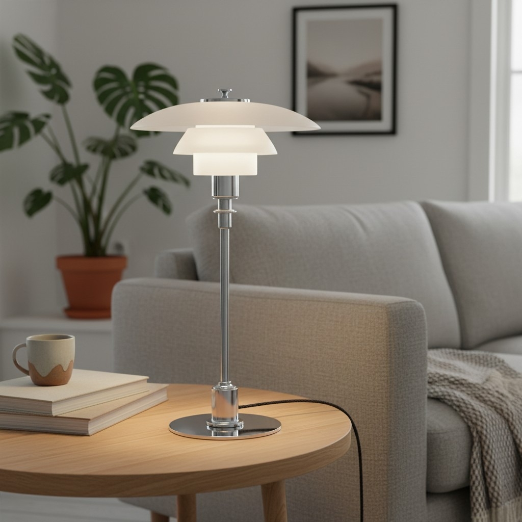 Layora Multilayer Glass Table Lamp - Modern Lighting Fixture Metal Style for Living Room T1178