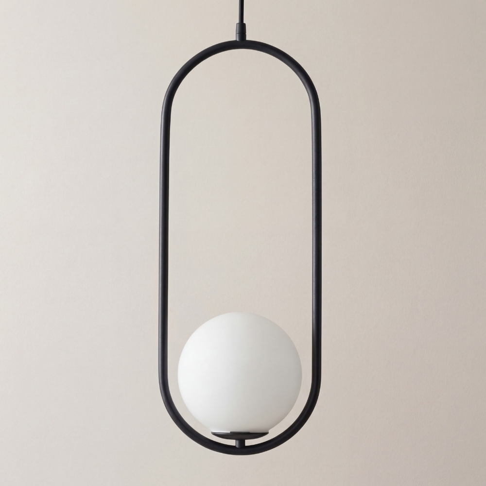 Lunectra Modern Pendant Light Geometric Design - Contemporary Hanging Lamp for Living Room T1177