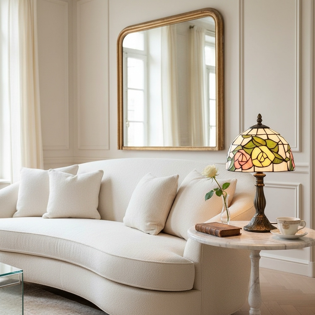 TF Harken Decorative Jewel Table Lamp - Stunning Glass Design Perfect for Bedroom or Living Room T946