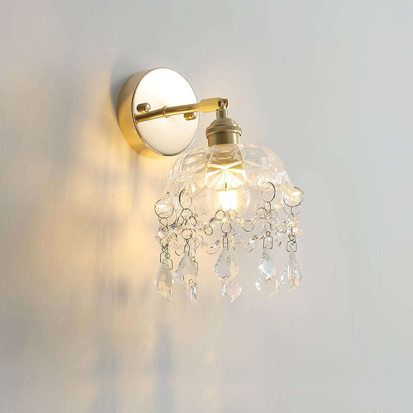 French Crystal Tassel Wall Light M364