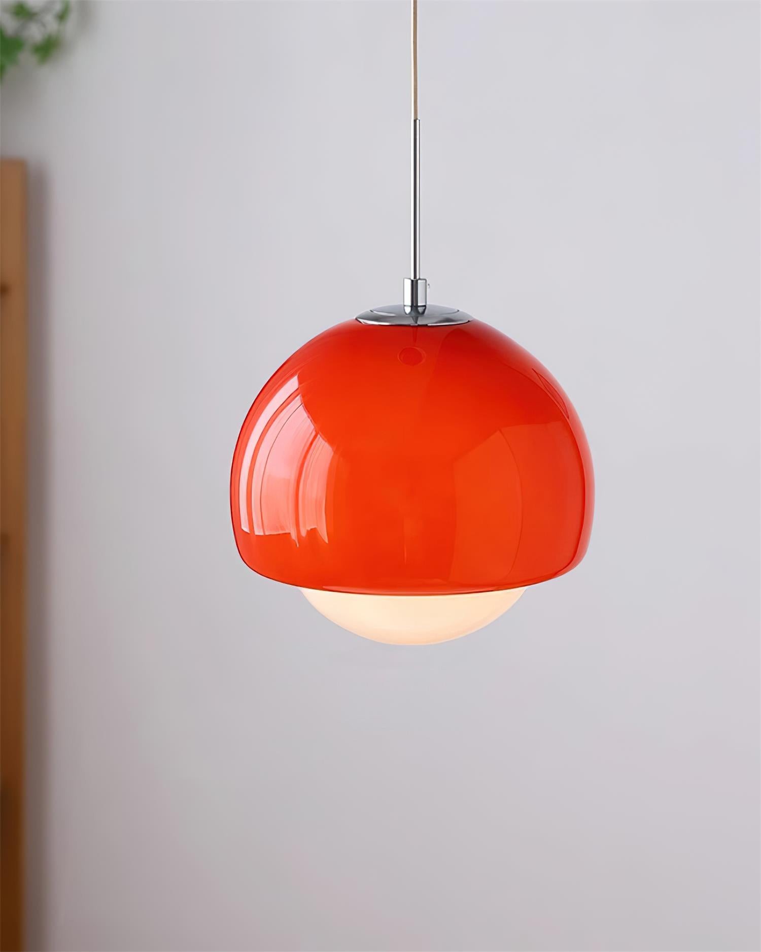 Creative Persimmon Pendant Lamp - Modern Glass and Metal for Dining Room M143