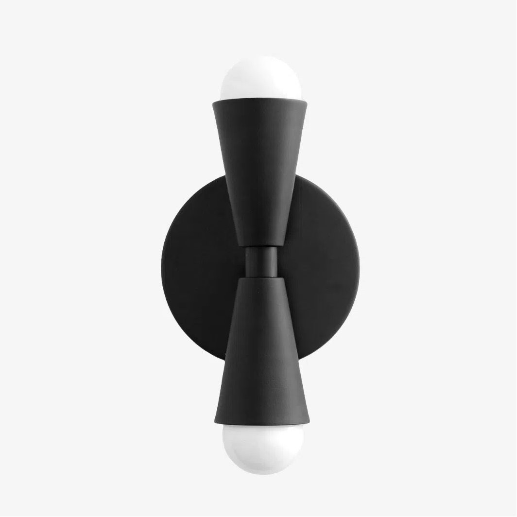 Pyralis  Cone Shade  Double Wall Light - Contemporary Living Room Glow T334