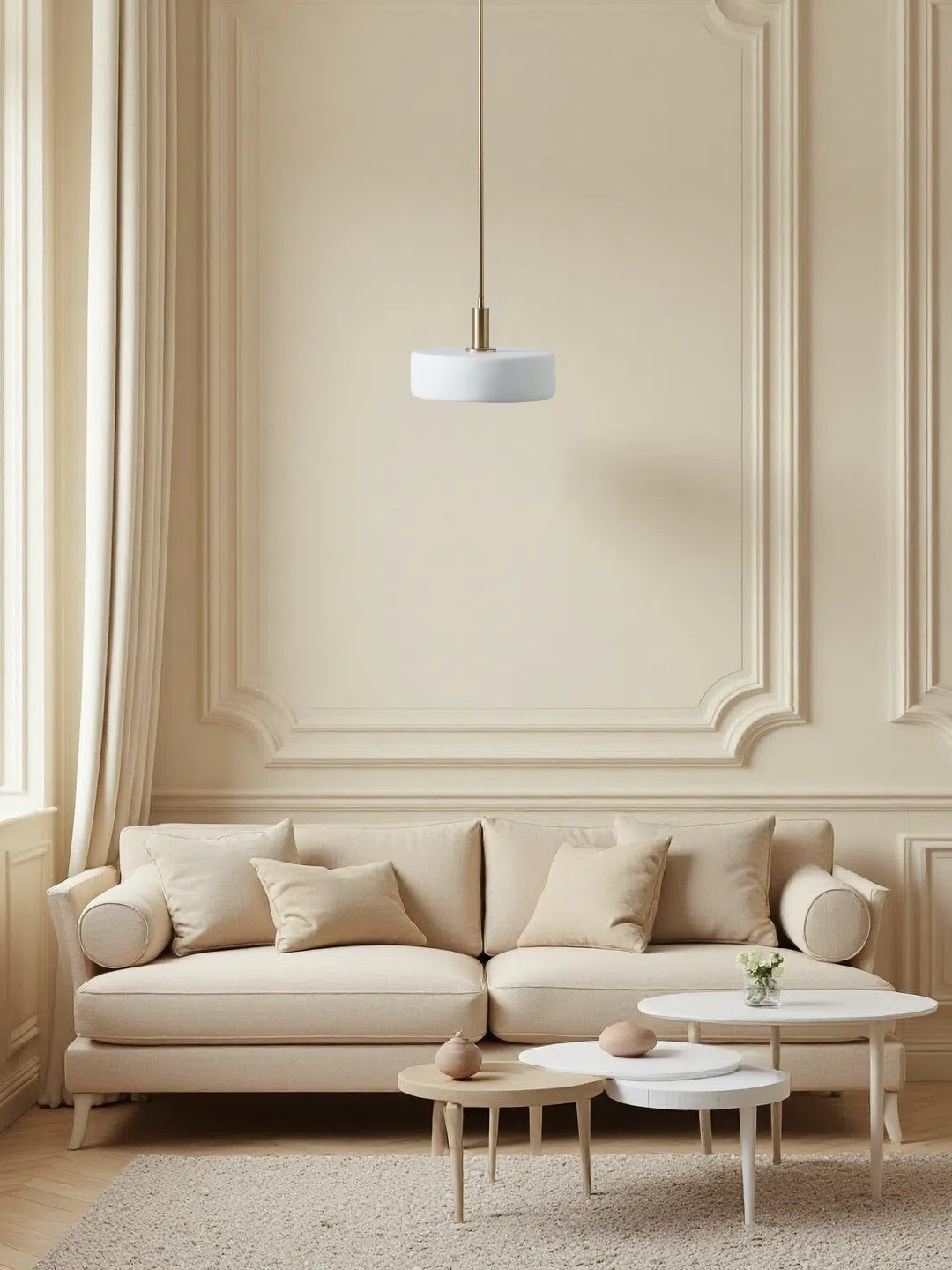 Modern Style Minimalist Porcelain Pendant Light G88
