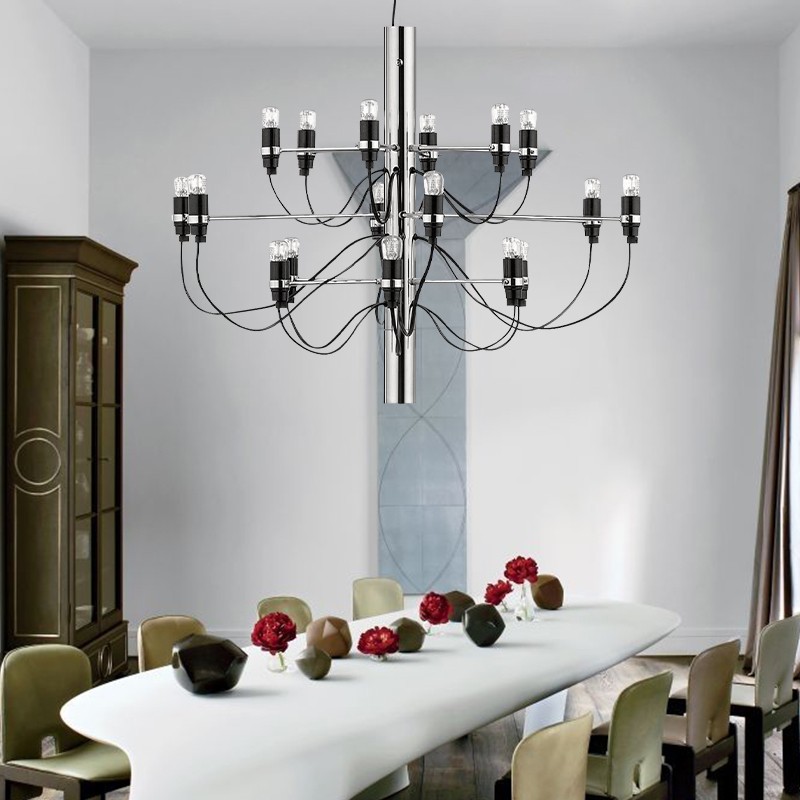 Tendrila Multi-Light Chandelier - Industrial Style Pendant Light for Dining Room