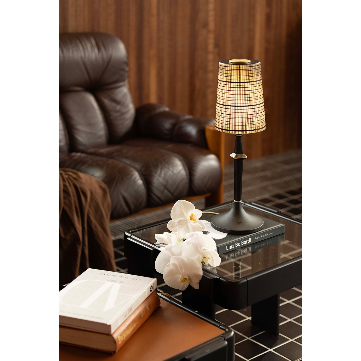 Devon Black Table Lamp (Built-in Battery) T1933