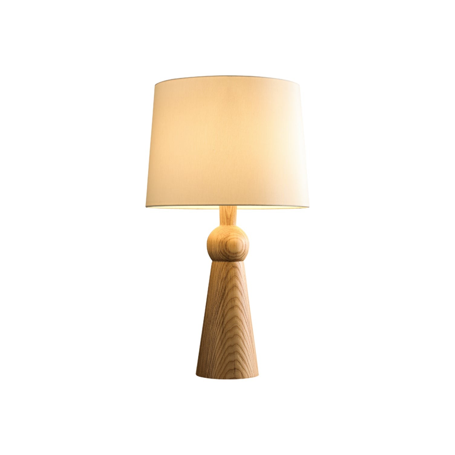 Nordic Retro Solid Wood Fabric Table Lamp M572