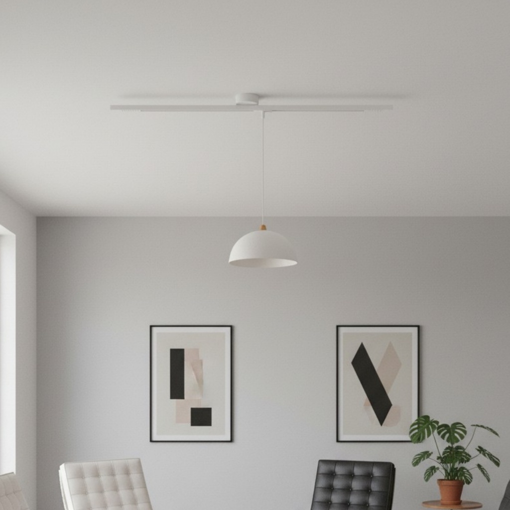 Axitra Rotatable Pendant Light Ceiling Rail – Sleek Adjustable Track for Pendant Lights Contemporary N21
