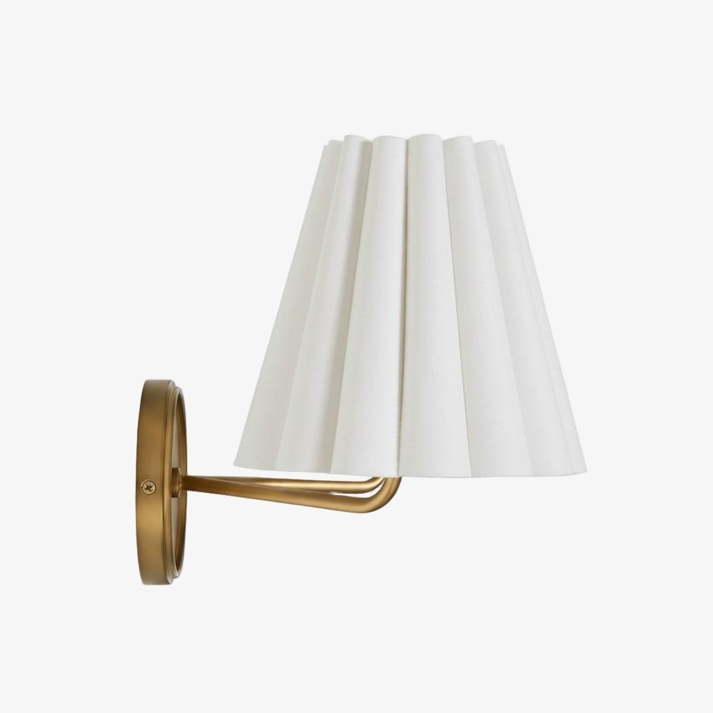 Ruffmeto Modern Pleated Wall Lamp - Elegant Accent Light for Hallways T474
