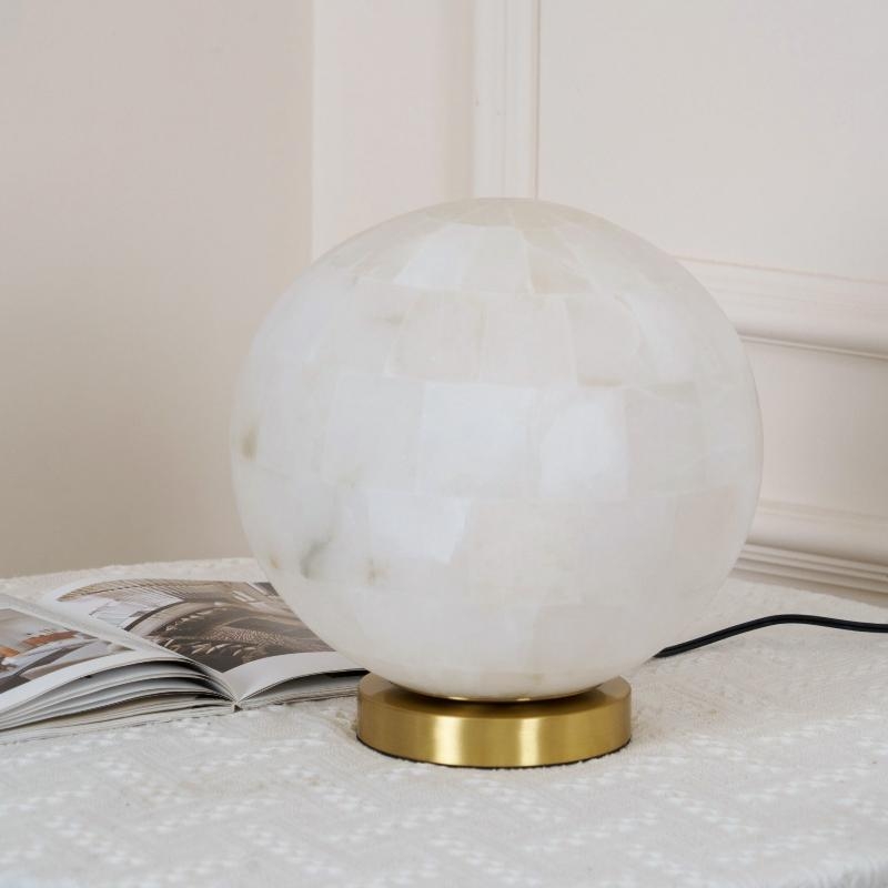 Alabaster Ball Table Lamp T1657