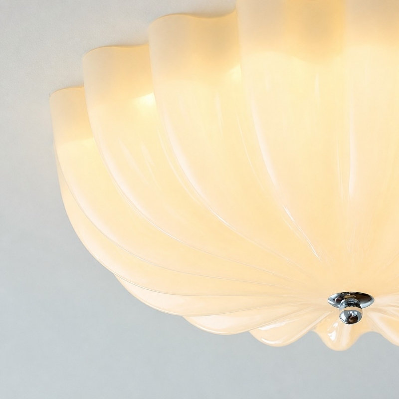 Durnic Cream Style Ceiling Light - Modern Flush Mount Lamp for Bedroom Dining Room T2278