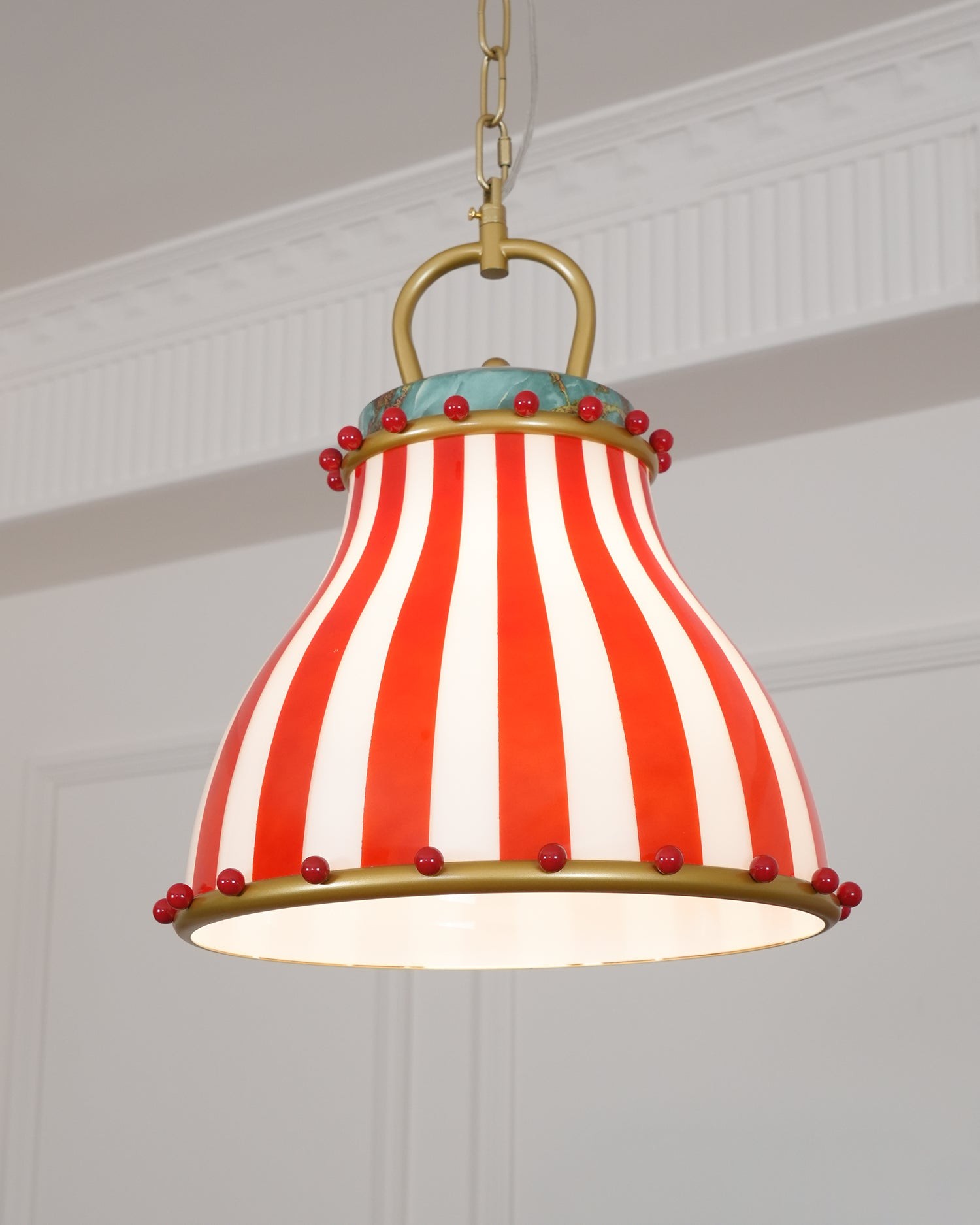 Festilo Circus Striped Glass Pendant for Dining & Living Spaces M66