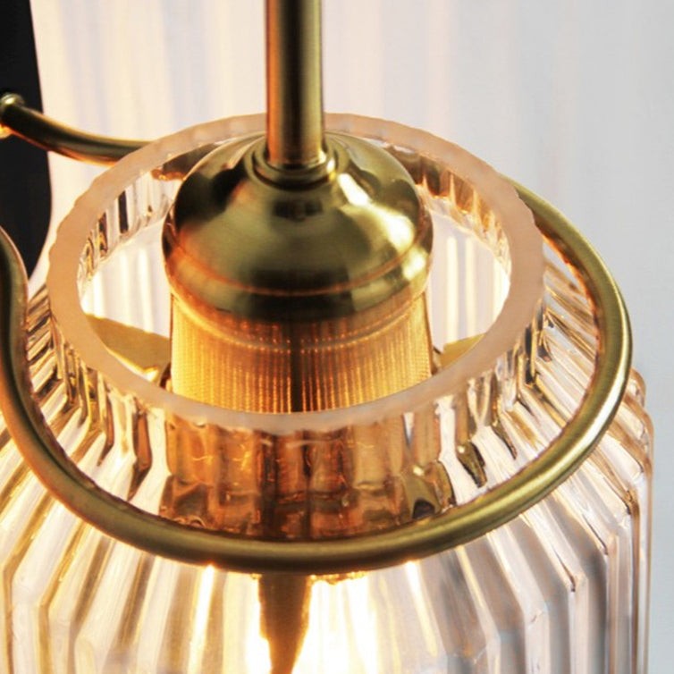 Nordic Columnar Glass Mirror Front Wall Lamp M28