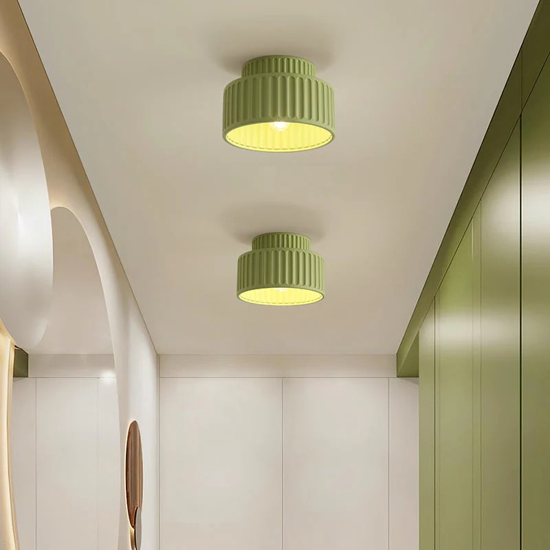 Modern Solid Color Recessed Resin Ceiling Lamp S177
