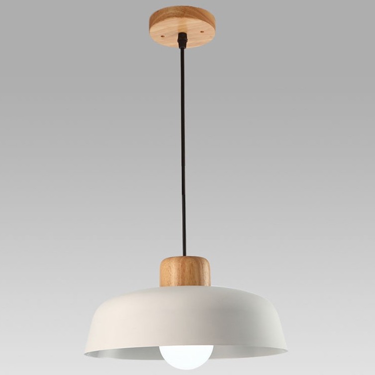Scandinavian Metal Pendant Light with Macaroon Bowl Shape S33