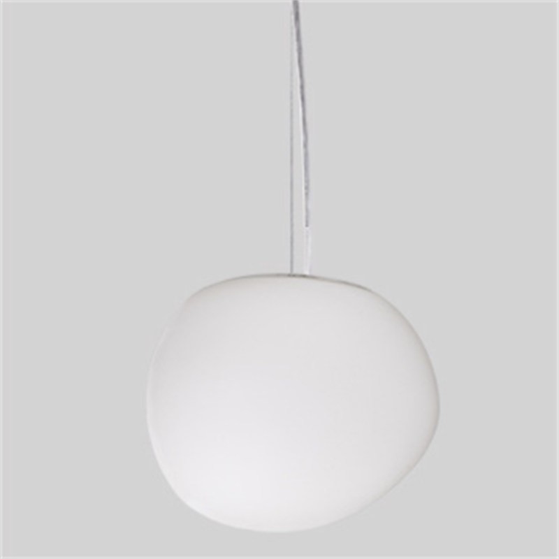 Pebble Orb Deco Milk Glass Pendant Light S161