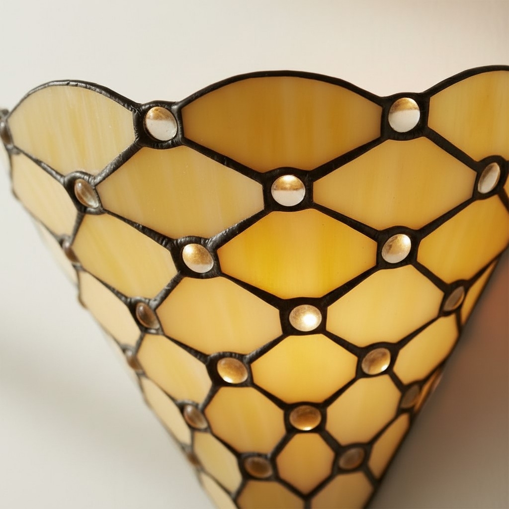 TF Pearl Elegant Glass Wall Light - Wall Sconce for Lounge Bedroom or Hallway T826