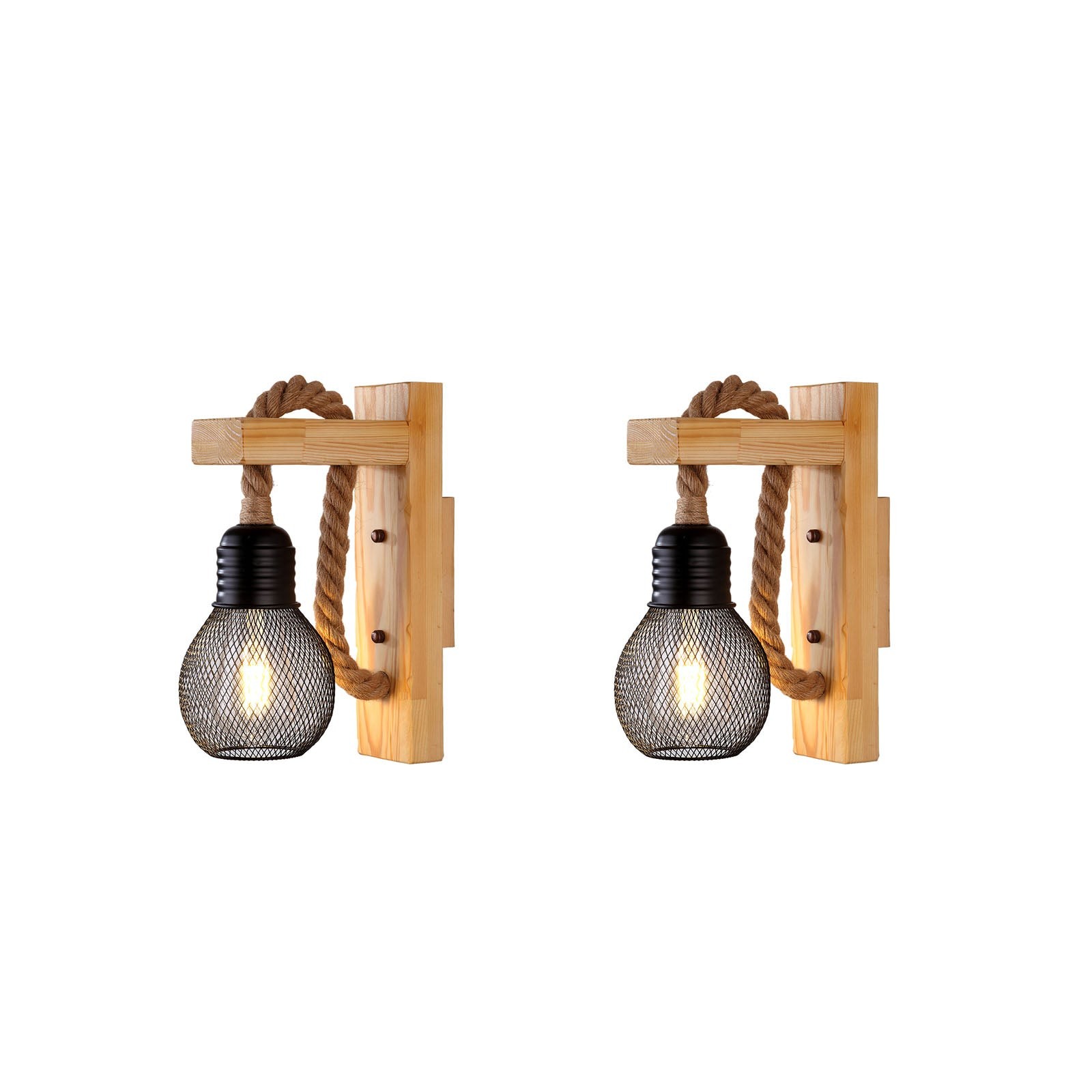 Hemp Rope Wall Lamp