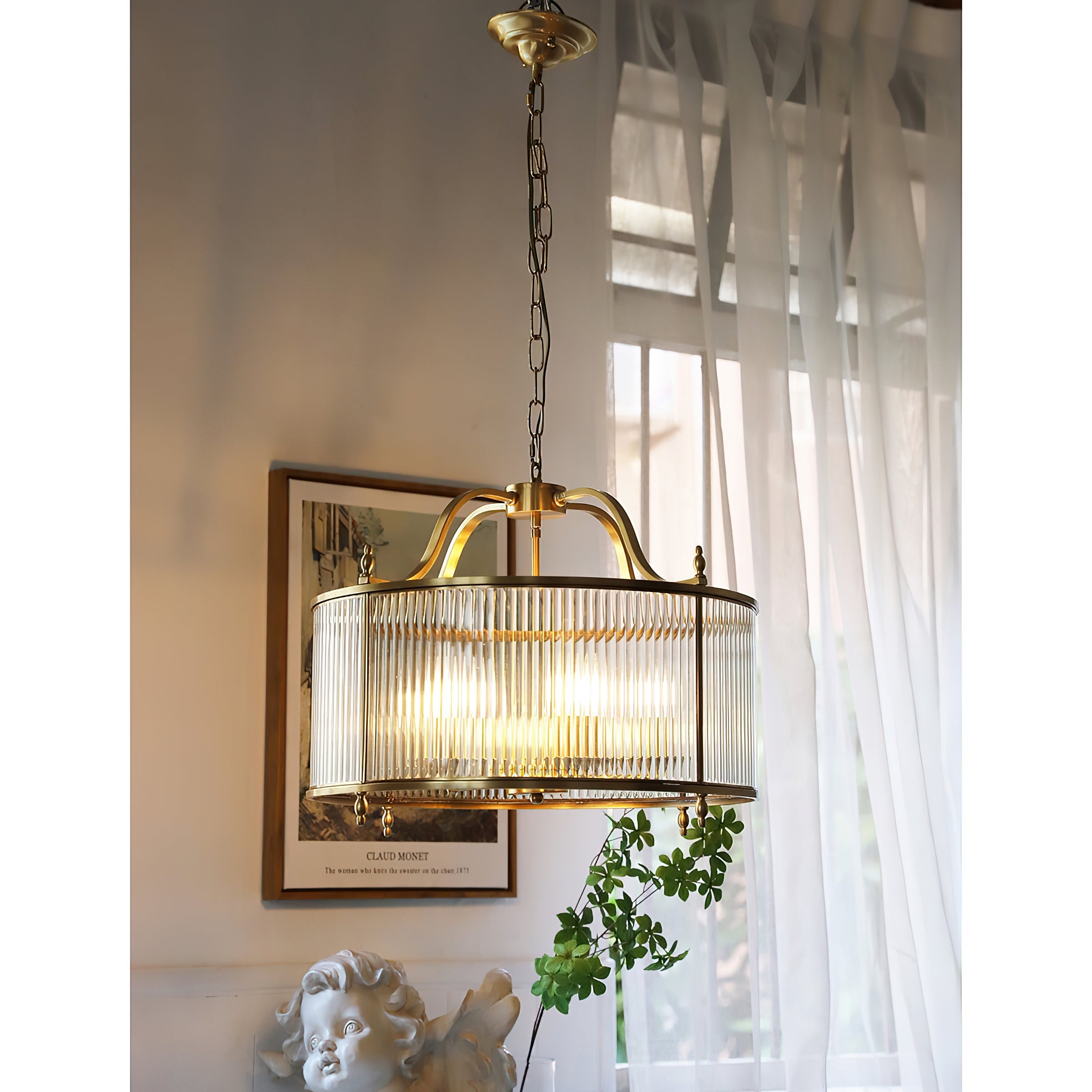 Lambeth Glass Chandelier T1925