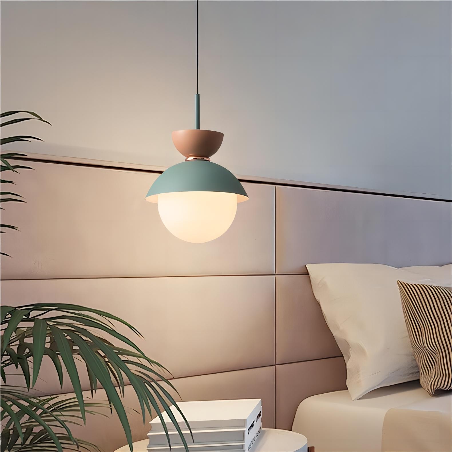 Scandinavian Macaroon Pendant Light with Aluminum for Bedroom