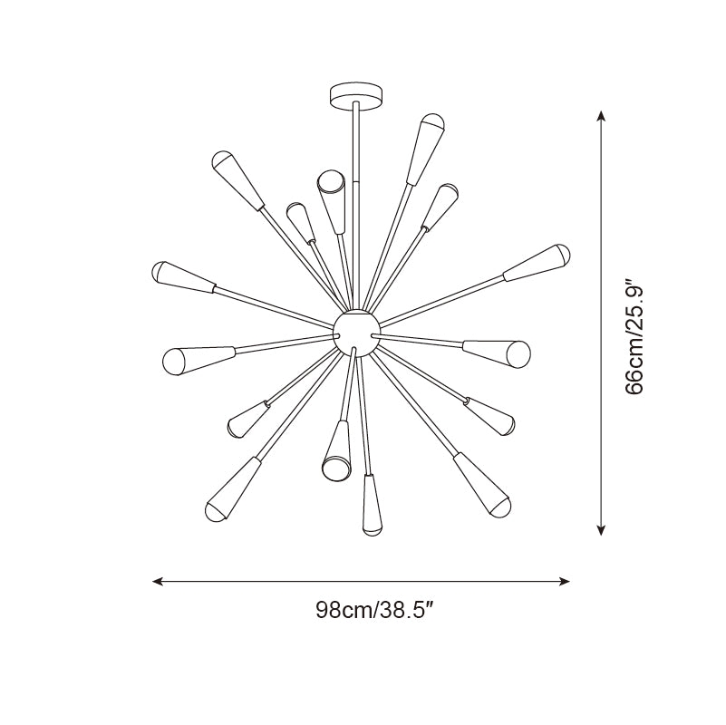 Fireworks Chandelier T1306