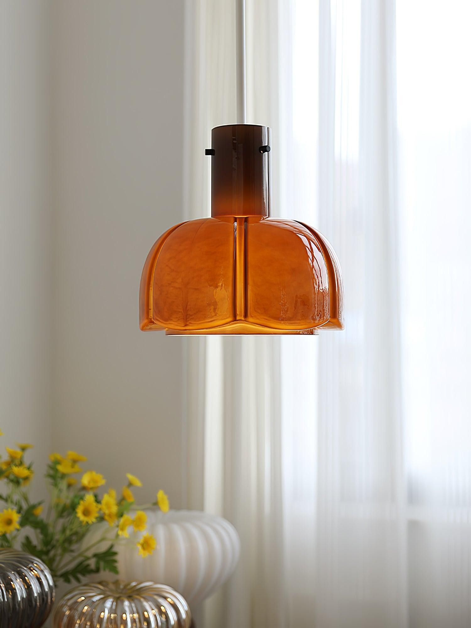 Medieval Style Glass Bud Pendant Lamp M352