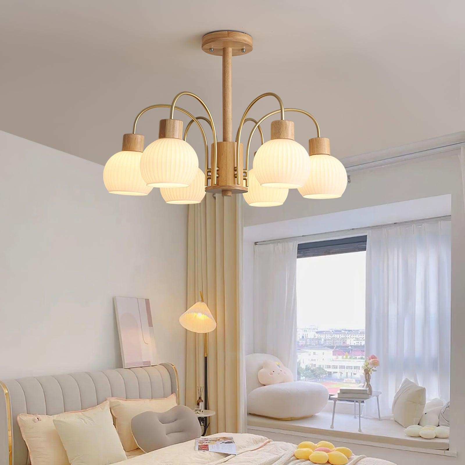 Wabi-sabi Wooden Chandelier M459