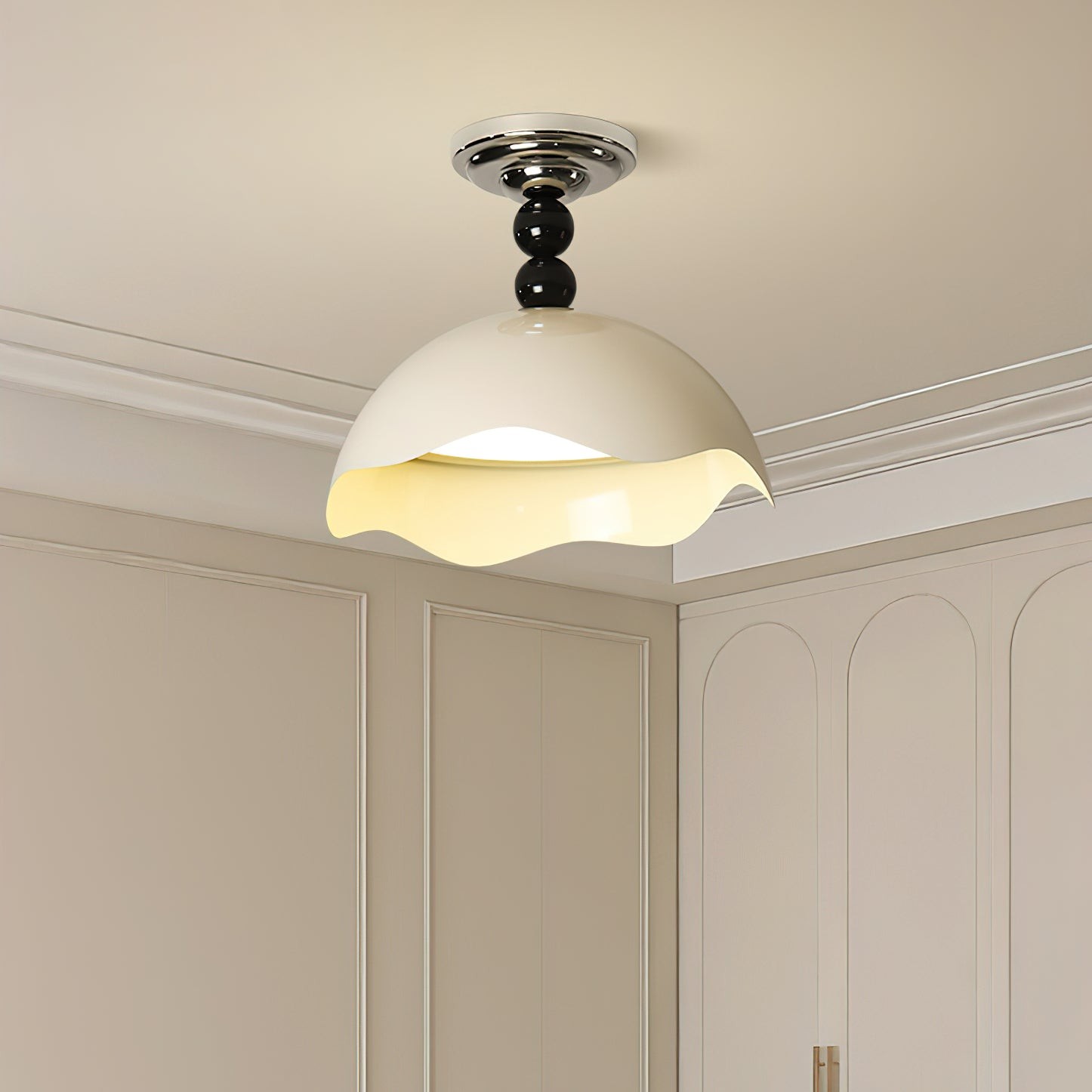 Modern Wave Crest Metal Ceiling Lamp M484