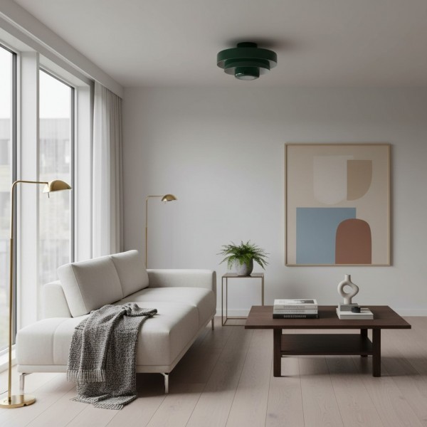 Veleora Triple Layer Disc Ceiling Light - Bauhaus Colorful Design S361