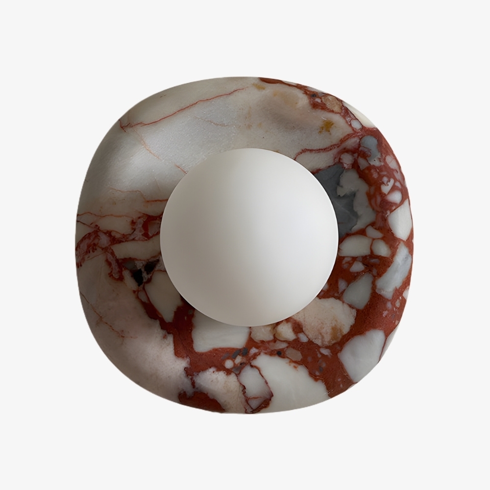 Oria Jade and Alabaster Wall Lamp - Elegant Interior Lighting T1199