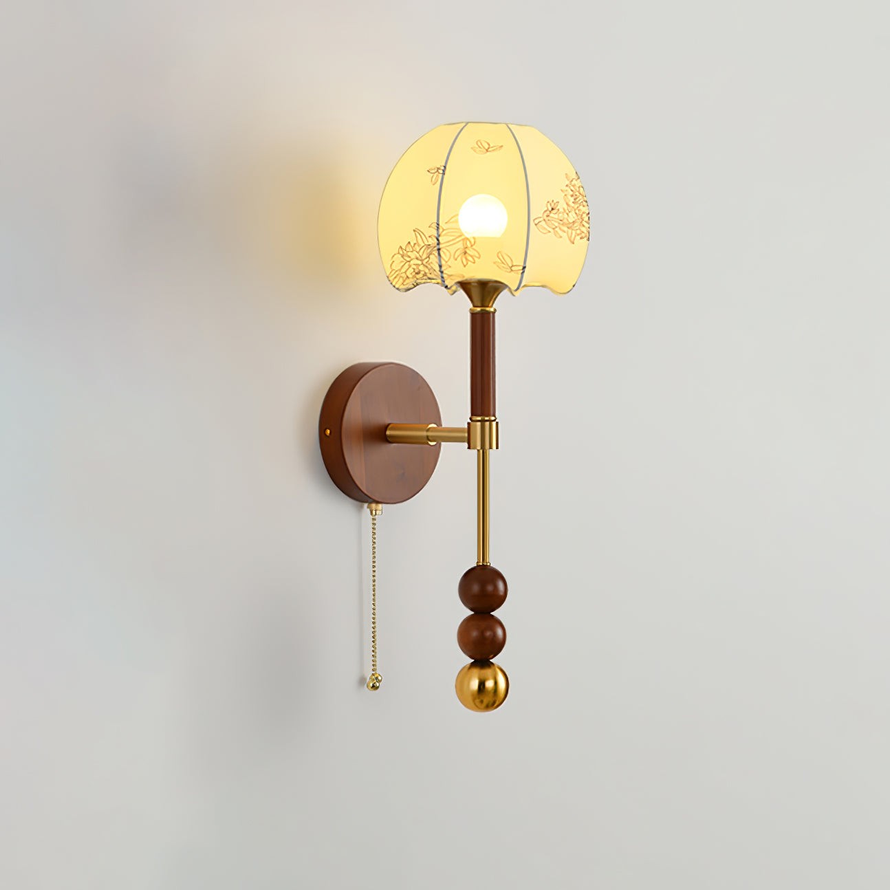 Retro Solid Wood Series Wall Lamp M419