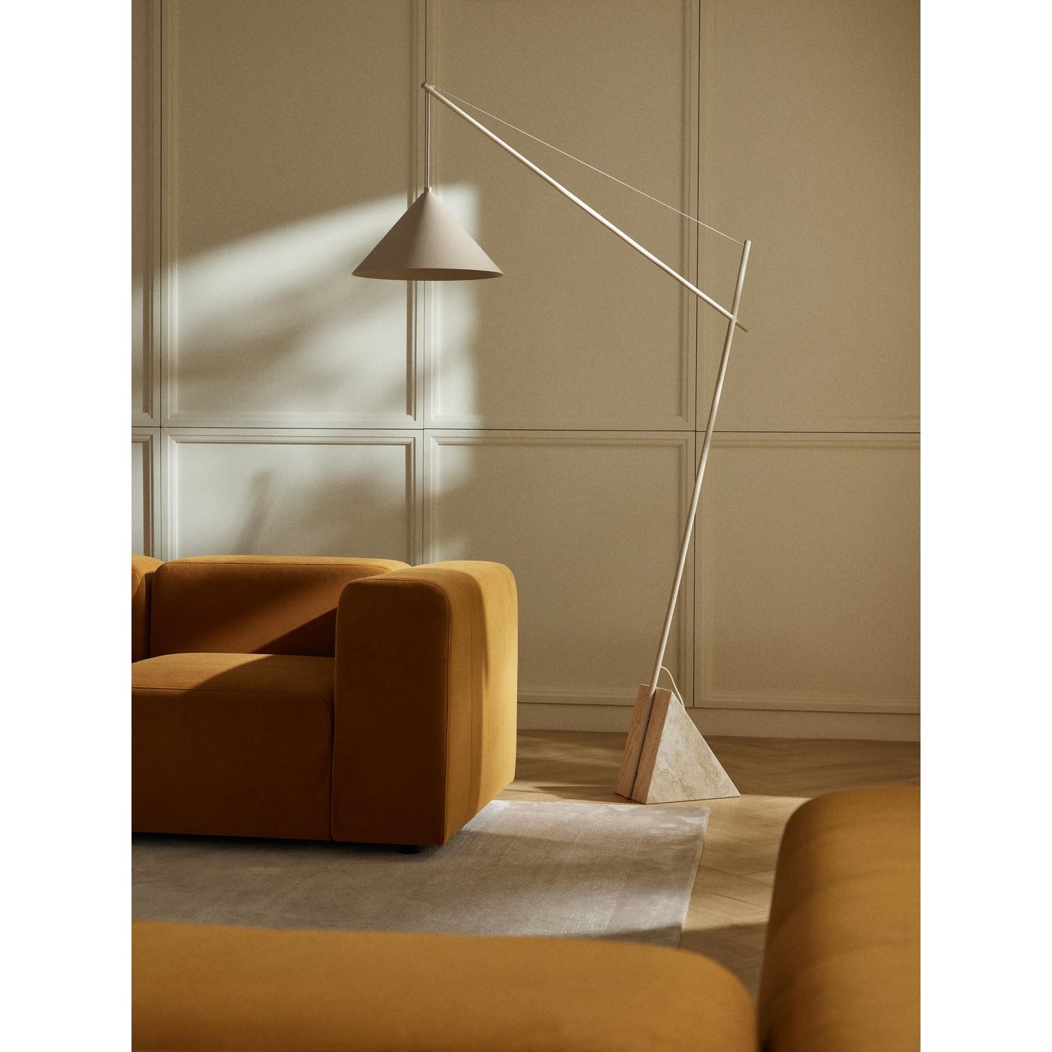 Grande Travertine Floor Lamp T1930