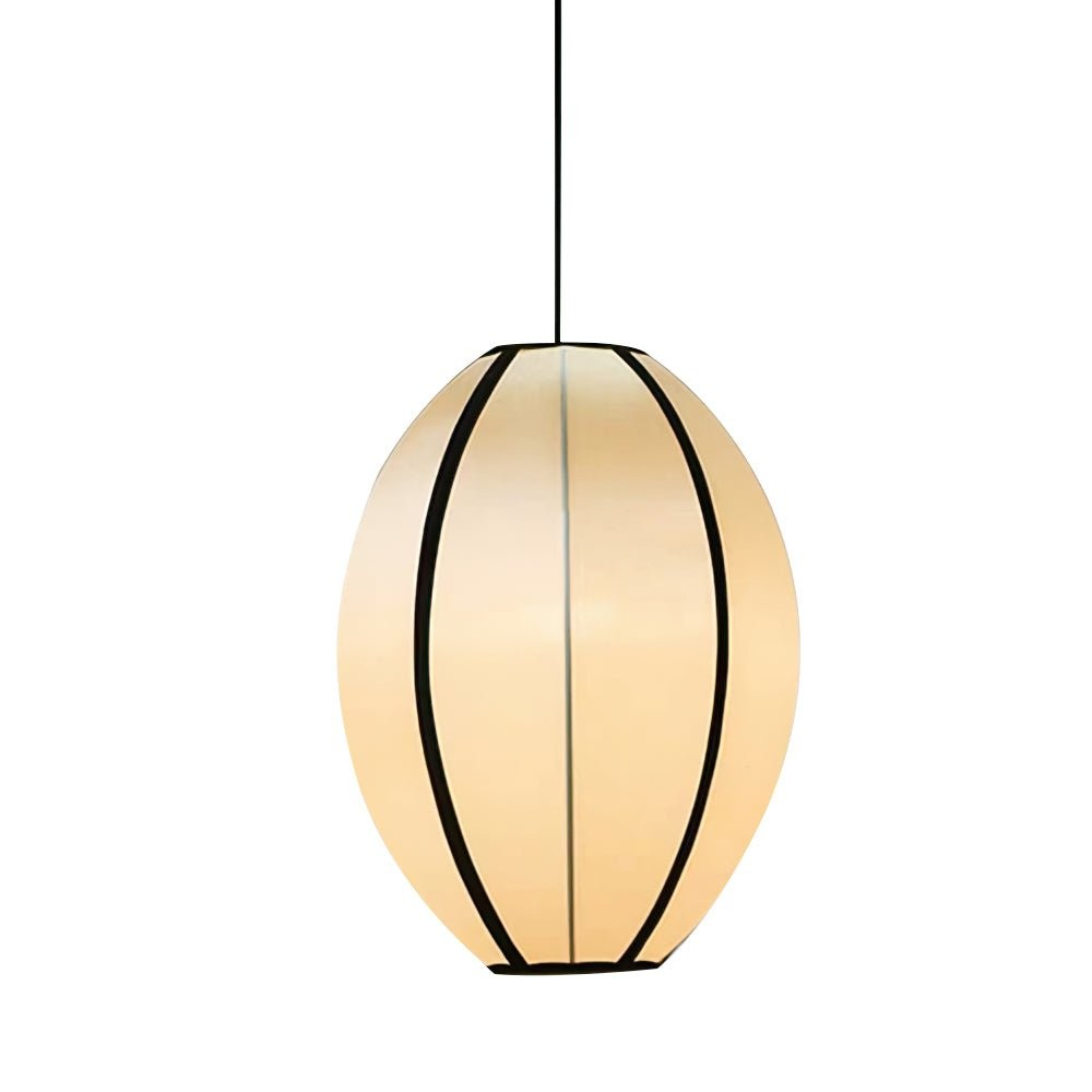 Vintage Silk Lantern Pendant Lamp M473