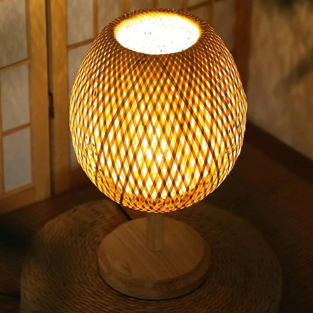 Handcrafted Sustainable Bamboo Table Lamp T2071