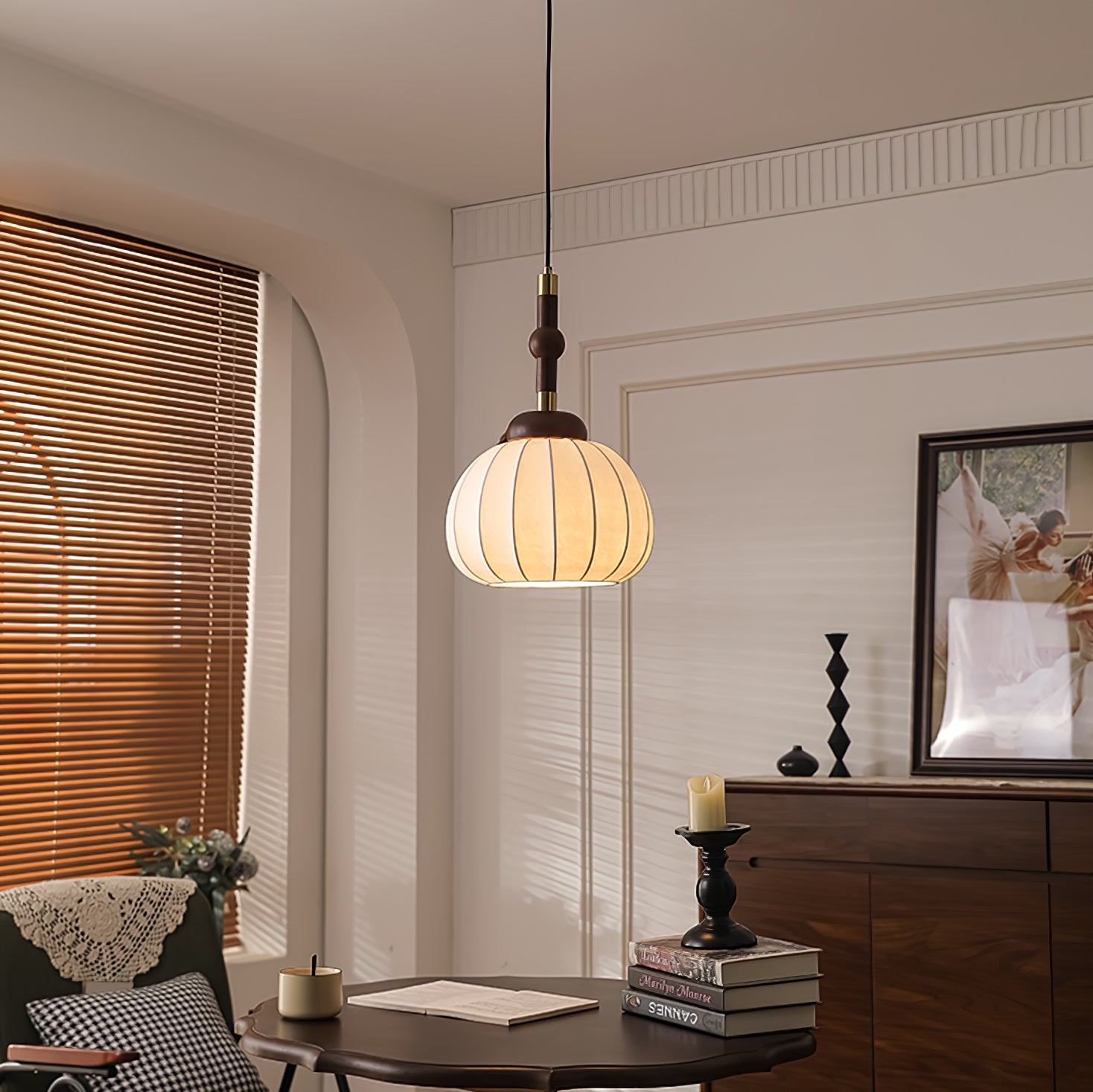 Silk Globe Pendant Lamp M411