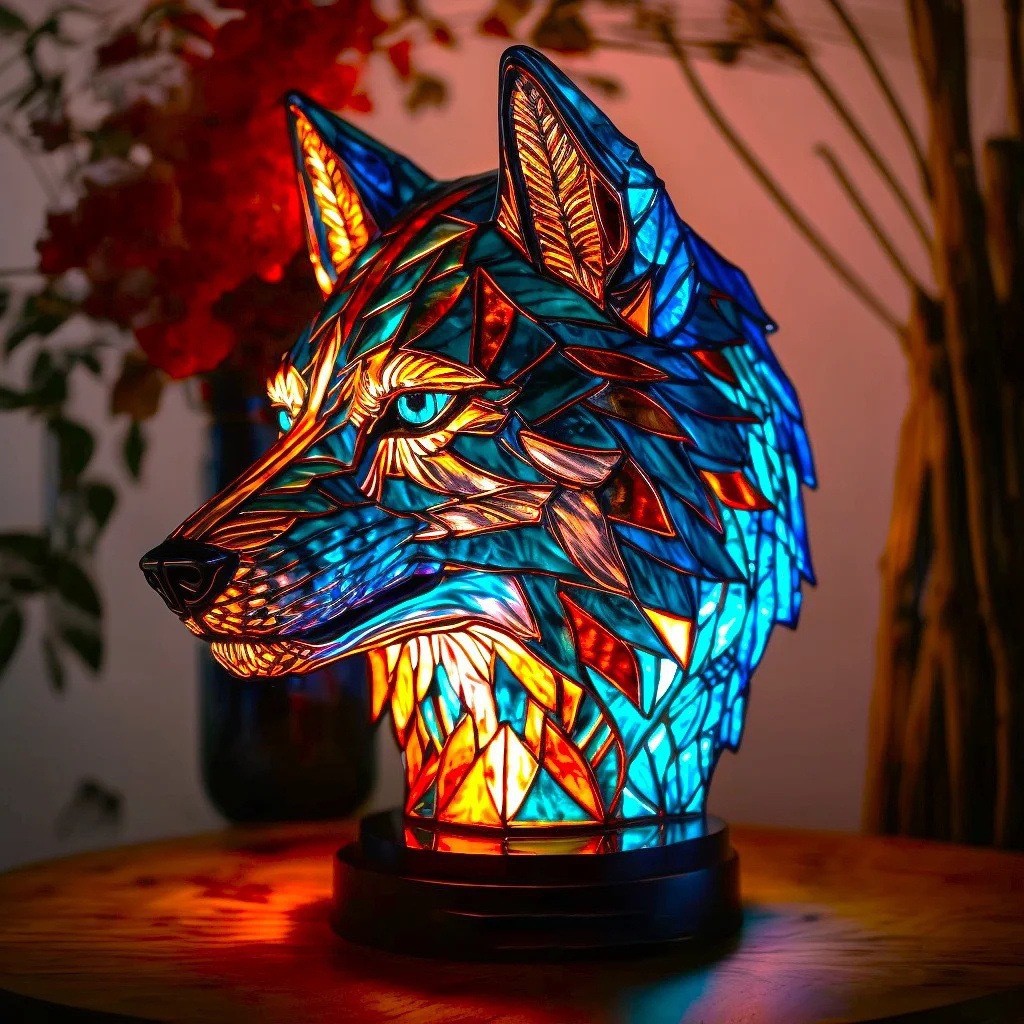 Magical Animal Statue Resin Table Lamp M537