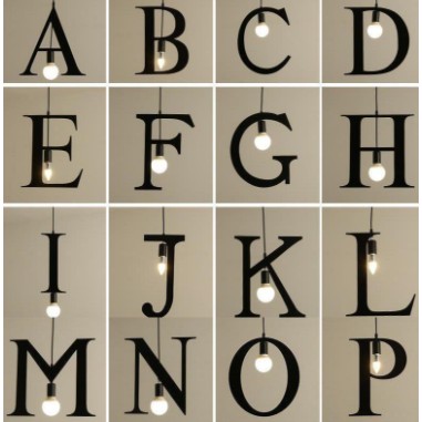 Alphabet Pendant Light