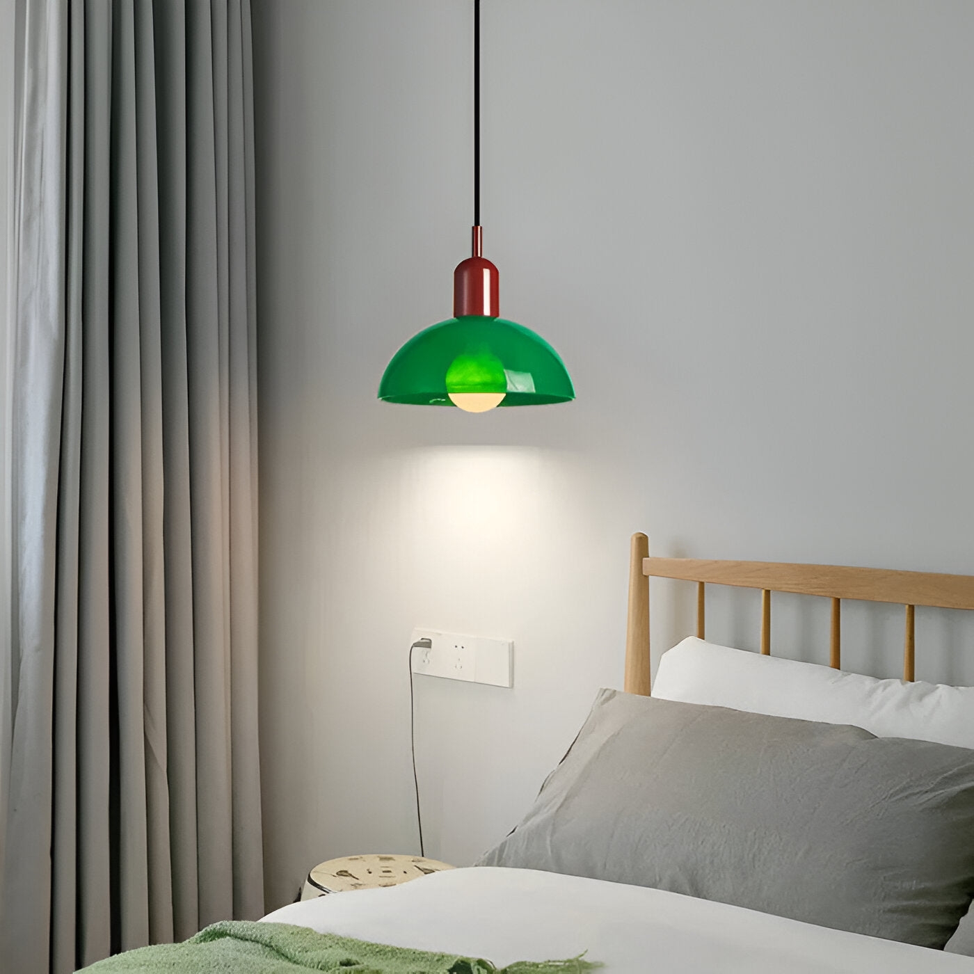 Aurora Nordic Colorful Bowl Pendant Light T2040