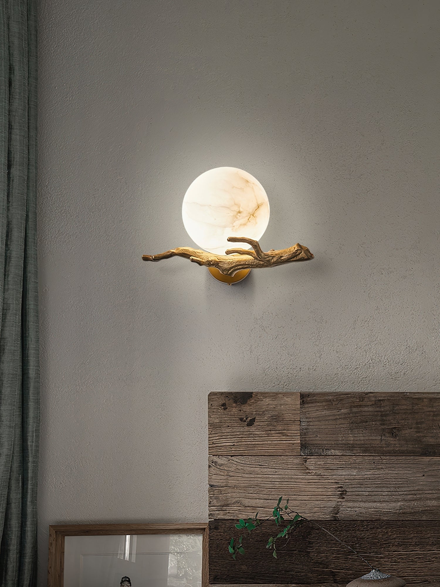 Retro Twigs Alabaster Wall Lamp T1659