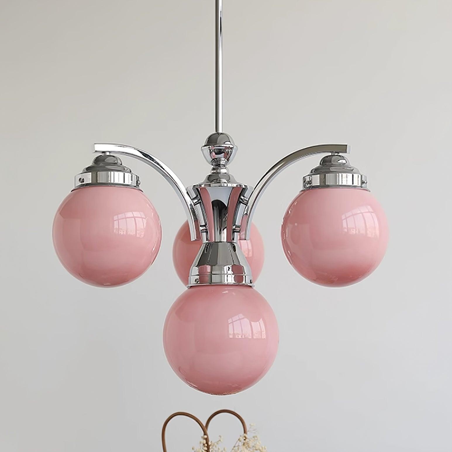 French Elegant Glass Orb Chandelier M427