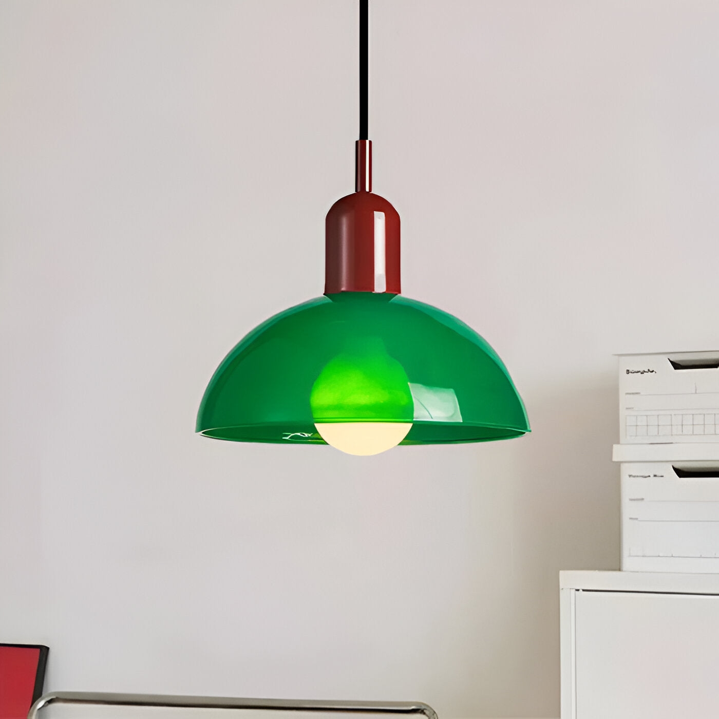 Aurora Nordic Colorful Bowl Pendant Light T2040