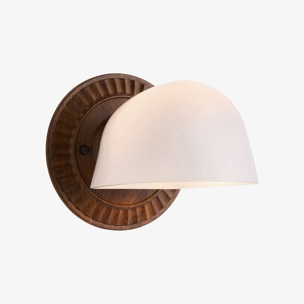 Fiea Fluted Wall Sconce - Art Deco Inspired Design with Soft Ambient Lighting for Bathroom or Bedroom T813