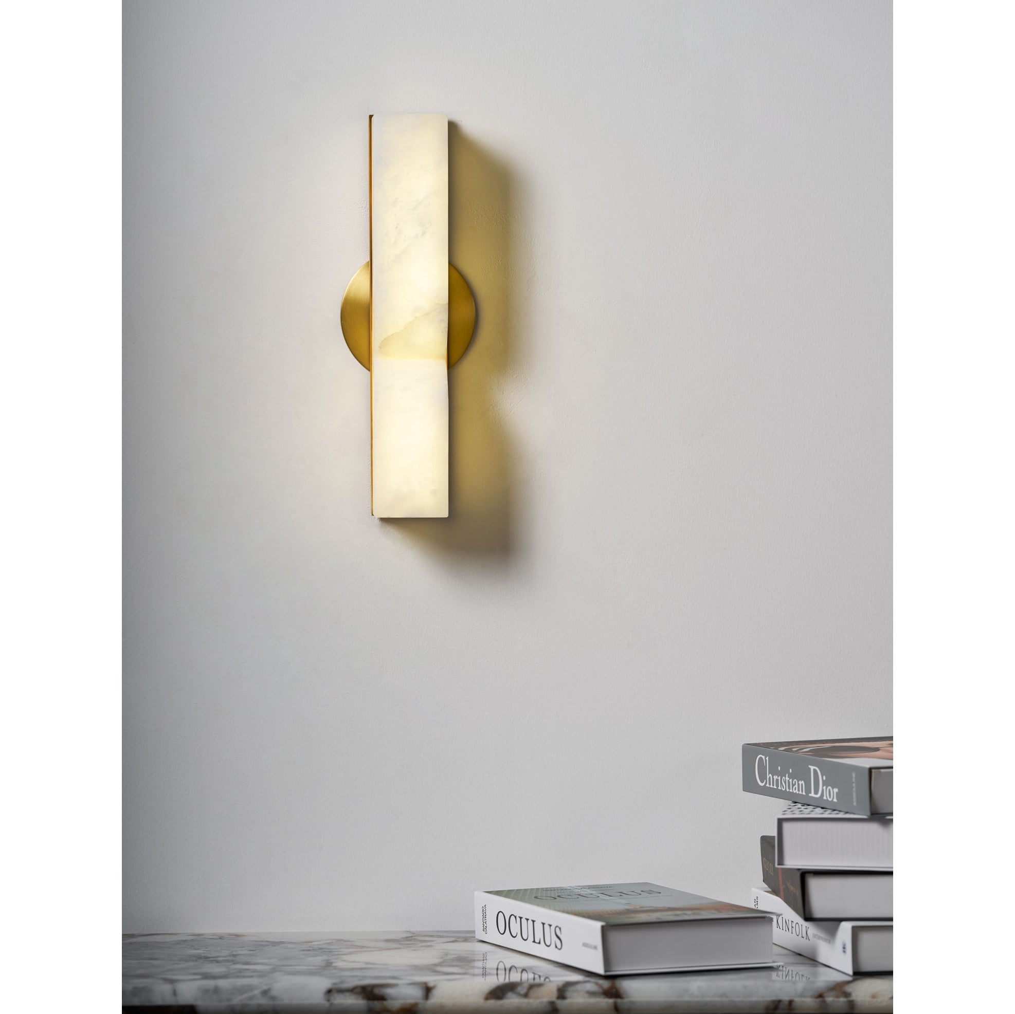 Rectangular Alabaster Wall Lamp T1863