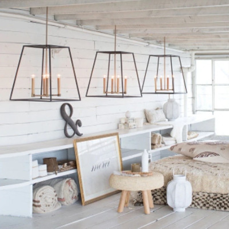 Trapezium Cage Pendant Light