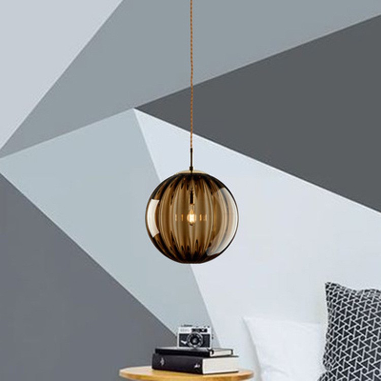 Nordic Water Pattern Glass Ball Pendant Light S96