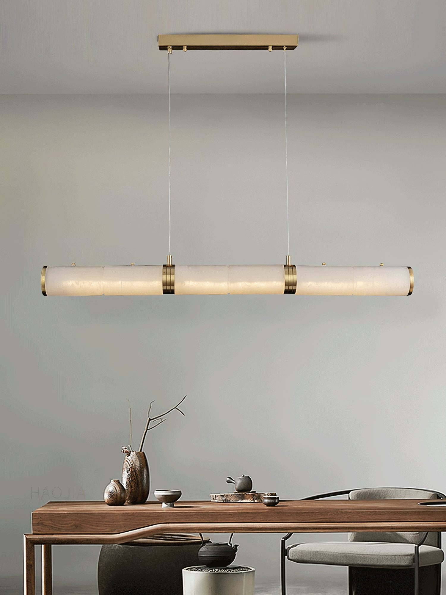 Luxurious Alabaster Beam Pendant Light M581