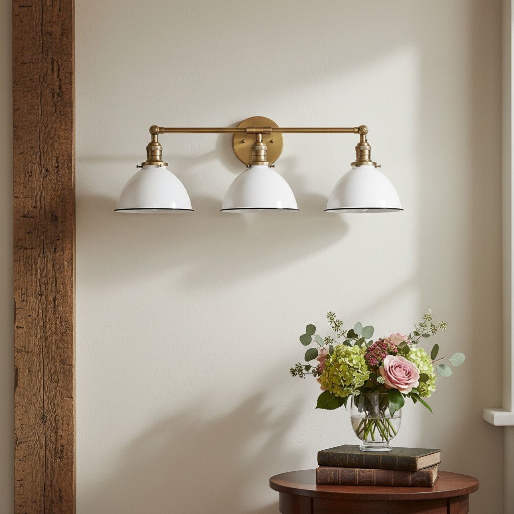 Conique Metal Industrial Vanity Light - Modern Bathroom Lighting Fixture T335